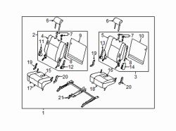 Mazda CX-9  Seat assy | Mazda OEM Part Number TH23-57-30XA-02