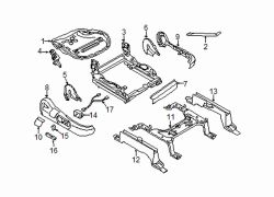 Mazda CX-9 Right Cushion frame support plate | Mazda OEM Part Number TD11-88-073