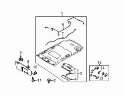 Mazda CX-9 Right Sunvisor screw | Mazda OEM Part Number 9987-20-520