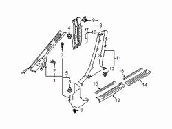 Mazda CX-9 Right Rear sill plate | Mazda OEM Part Number TD11-68-730E-02