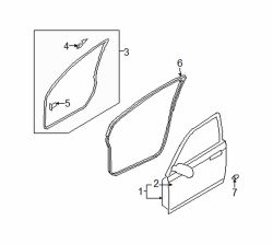 Mazda CX-9 Left Surround w'strip clip | Mazda OEM Part Number BC1D-58-762