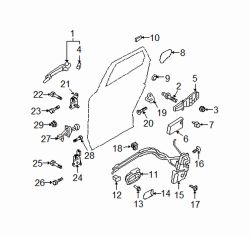 Mazda CX-9 Left Upper hinge bolt | Mazda OEM Part Number 9YA0-20-834