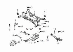 Mazda CX-9 Left Susp crossmember front bushing | Mazda OEM Part Number L206-28-88XC