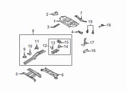 Mazda CX-9  Rear floor pan | Mazda OEM Part Number TDY1-53-750B