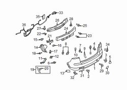 Mazda CX-9  Reverse sensor retainer | Mazda OEM Part Number TK21-67-UC5A