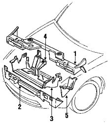 Mazda Miata  Upper tie bar | Mazda OEM Part Number NA01-53-100F
