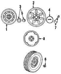 Mazda Miata  Wheel, steel | Mazda OEM Part Number 9965-B9-5540