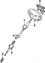 Mazda Miata  Steering column | Mazda OEM Part Number NA75-32-100A