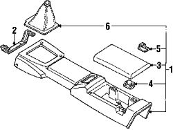 Mazda Miata  Console assy bracket | Mazda OEM Part Number NA01-64-416