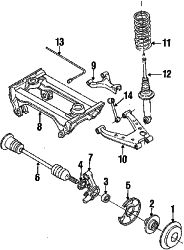 Mazda Miata Left Knuckle | Mazda OEM Part Number NA01-26-140B