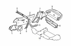 Mazda Miata Left Speaker grille | Mazda OEM Part Number NA01-68-4W0-00