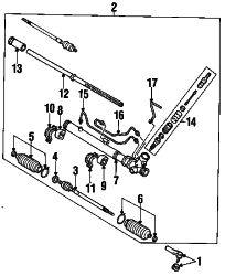 Mazda Miata Right Inner tie rod washer | Mazda OEM Part Number NA02-32-126