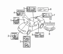 Mazda Miata  AC label | Mazda OEM Part Number NC72-61-439