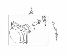 Mazda Miata Right Fog lamp assy screw | Mazda OEM Part Number 9CN6-00-520