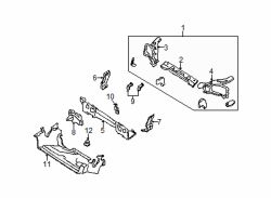 Mazda Miata Right Mount bracket | Mazda OEM Part Number BP8J-15-240