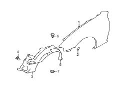 Mazda Miata Left Splash shield | Mazda OEM Part Number N115-56-142