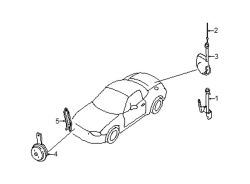 Mazda Miata  Horn bracket | Mazda OEM Part Number NC10-66-7B1