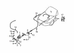 Mazda Miata  Actuator cable retainer | Mazda OEM Part Number JE48-18-868