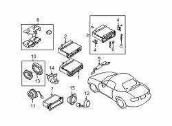 Mazda Miata  CD player knob | Mazda OEM Part Number N071-66-BC1