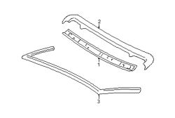 Mazda Miata  W'shield header | Mazda OEM Part Number NA01-70-650