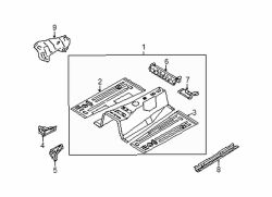 Mazda Miata Right Floor rail | Mazda OEM Part Number N067-53-660A