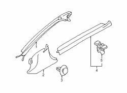 Mazda Miata Right Cowl trim fastener | Mazda OEM Part Number GJ21-68-885B-02