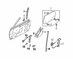 Mazda Miata Left Division channel | Mazda OEM Part Number NC10-59-604A