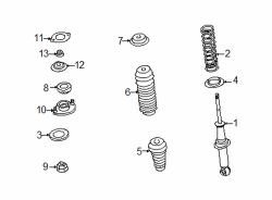 Mazda Miata Left Top nut | Mazda OEM Part Number D061-28-7A1
