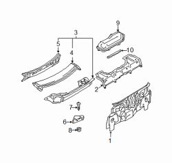 Mazda Miata  Rear body panel | Mazda OEM Part Number NC72-70-750