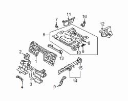 Mazda Miata Left Floor side | Mazda OEM Part Number NC10-54-741A
