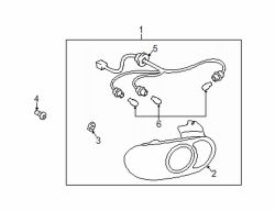 Mazda Miata Left Lens & housing | Mazda OEM Part Number N066-51-180
