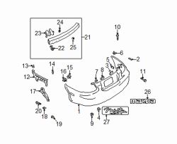 Mazda Miata  Bumper cover fastener | Mazda OEM Part Number BF67-50-033