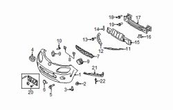 Mazda MX-5 Miata Right Lamp cover screw | Mazda OEM Part Number 9986-50-516