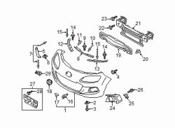Mazda MX-5 Miata Left Outer support | Mazda OEM Part Number NE51-50-1B1B