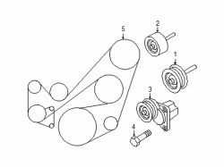 Mazda MX-5 Miata  Idler pulley | Mazda OEM Part Number LF17-15-940E