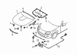 Mazda MX-5 Miata  Support rod holder | Mazda OEM Part Number UH71-56-644