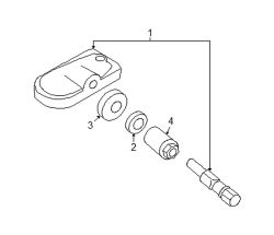 Mazda MX-5 Miata  Tire sensor nut | Mazda OEM Part Number GS1D-37-141A