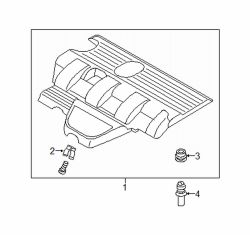 Mazda MX-5 Miata  Engine cover clip | Mazda OEM Part Number L323-10-236