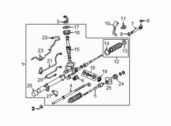 Mazda MX-5 Miata Left Outer tie rod lock nut | Mazda OEM Part Number 9YB0-41-208