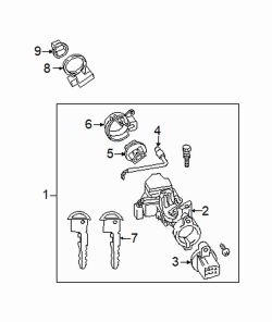Mazda MX-5 Miata  Lock set | Mazda OEM Part Number NHZ4-76-29X