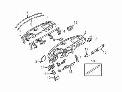 Mazda MX-5 Miata Left Finish panel | Mazda OEM Part Number NR95-55-331-50