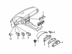 Mazda MX-5 Miata  Heater control | Mazda OEM Part Number NH19-61-190D