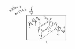 Mazda MX-5 Miata  Glove box assy bumper | Mazda OEM Part Number LB82-64-046