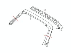 Mazda MX-5 Miata Right End plate | Mazda OEM Part Number NE51-70-642C