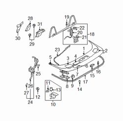 Mazda MX-5 Miata Right Stopper | Mazda OEM Part Number NE52-R1-993B