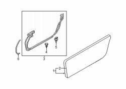Mazda MX-5 Miata Right Door w'strip fastener | Mazda OEM Part Number BC1D-58-762