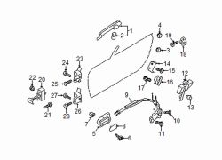 Mazda MX-5 Miata Right Handle, outside | Mazda OEM Part Number N121-58-410E-86