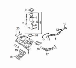 Mazda MX-5 Miata  Pressure reg | Mazda OEM Part Number LFB6-13-280