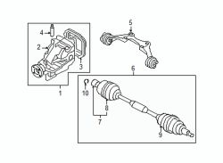 Mazda MX-5 Miata Left Boot kit | Mazda OEM Part Number MA04-22-530