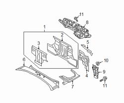 Mazda MX-5 Miata Right Corner panel | Mazda OEM Part Number NF79-70-480A
